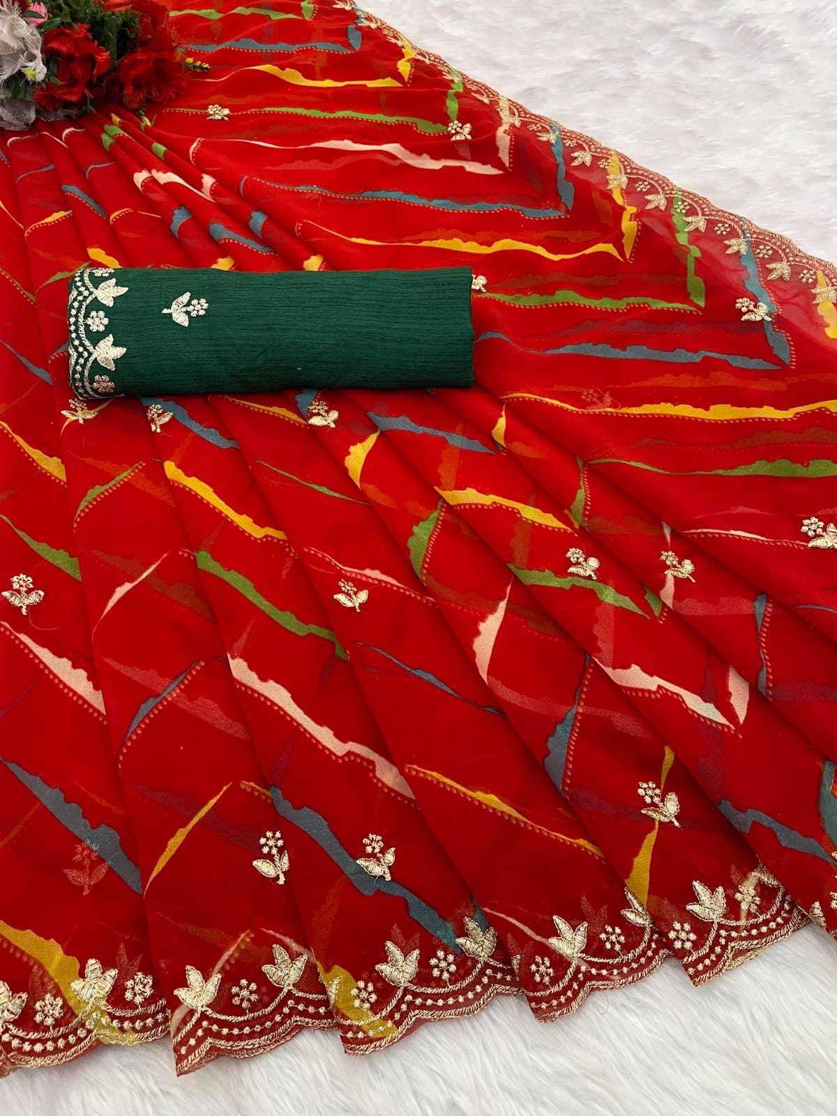 YNF Wholesale Georgette Georgette Sarees  | Surat Manufacturer