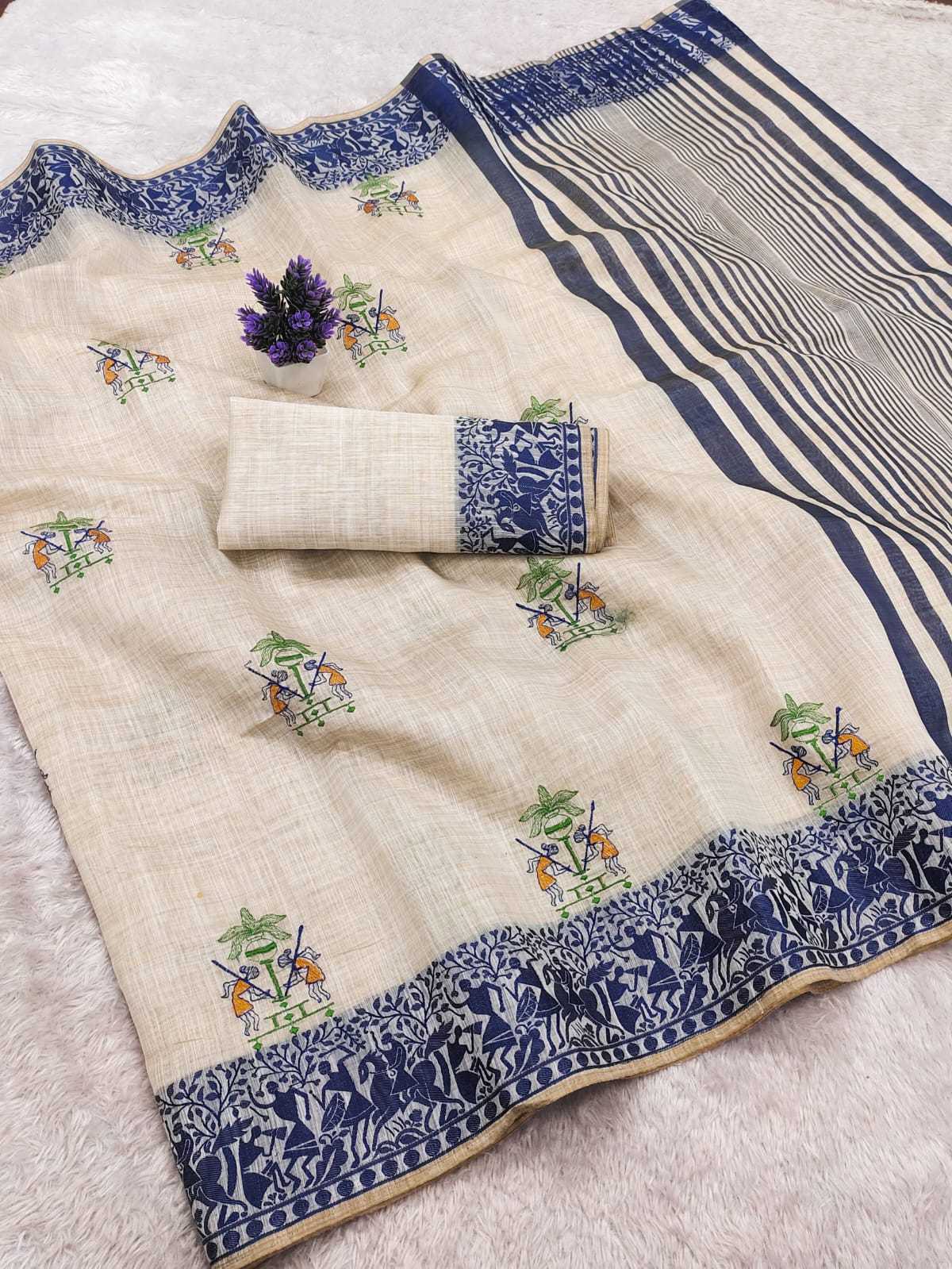 YNF Wholesale Cotton Printed Sarees KESH183 Chiku | Surat Manufacturer