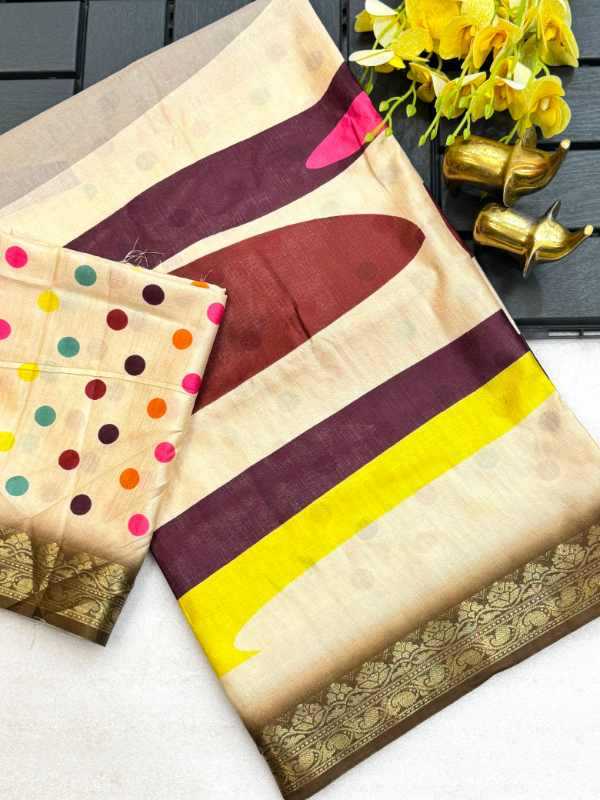 YNF Wholesale Tussar Silk Printed Sarees  | Surat Manufacturer