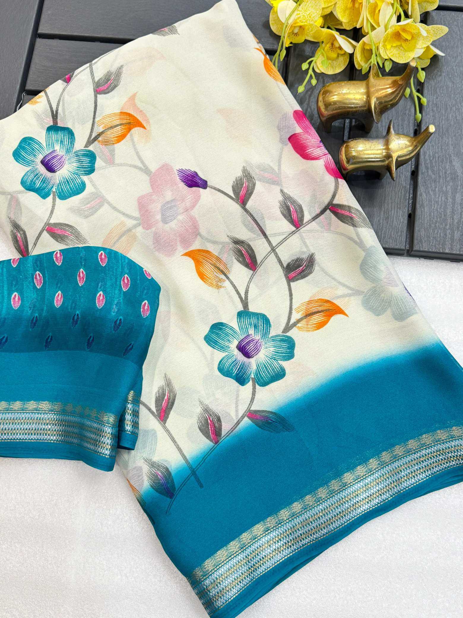 YNF Wholesale Heavy Silk Printed Silk Saree KESH187 Anvita | Surat Manufacturer