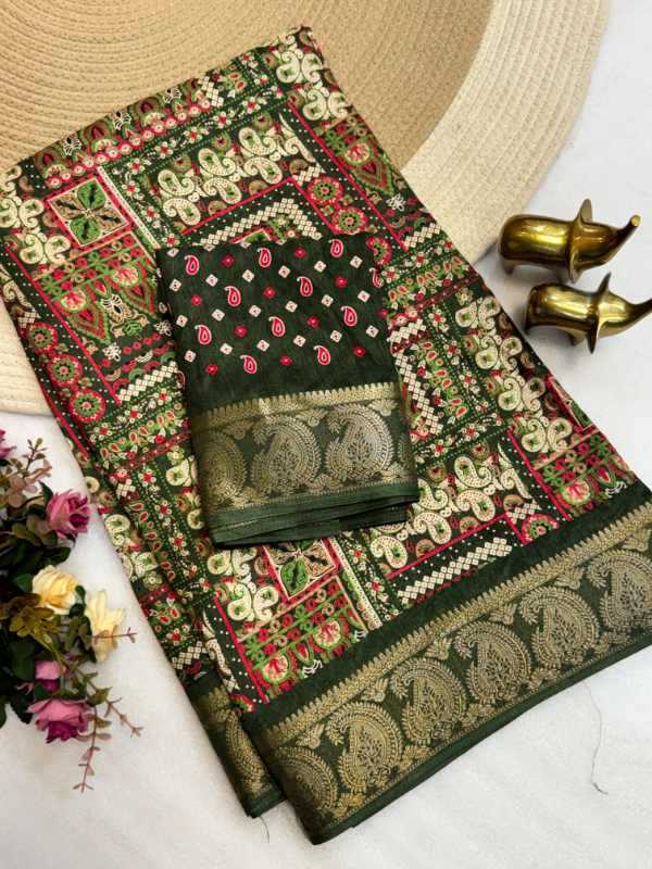 YNF Wholesale Jacquard Printed Sarees  | Surat Manufacturer