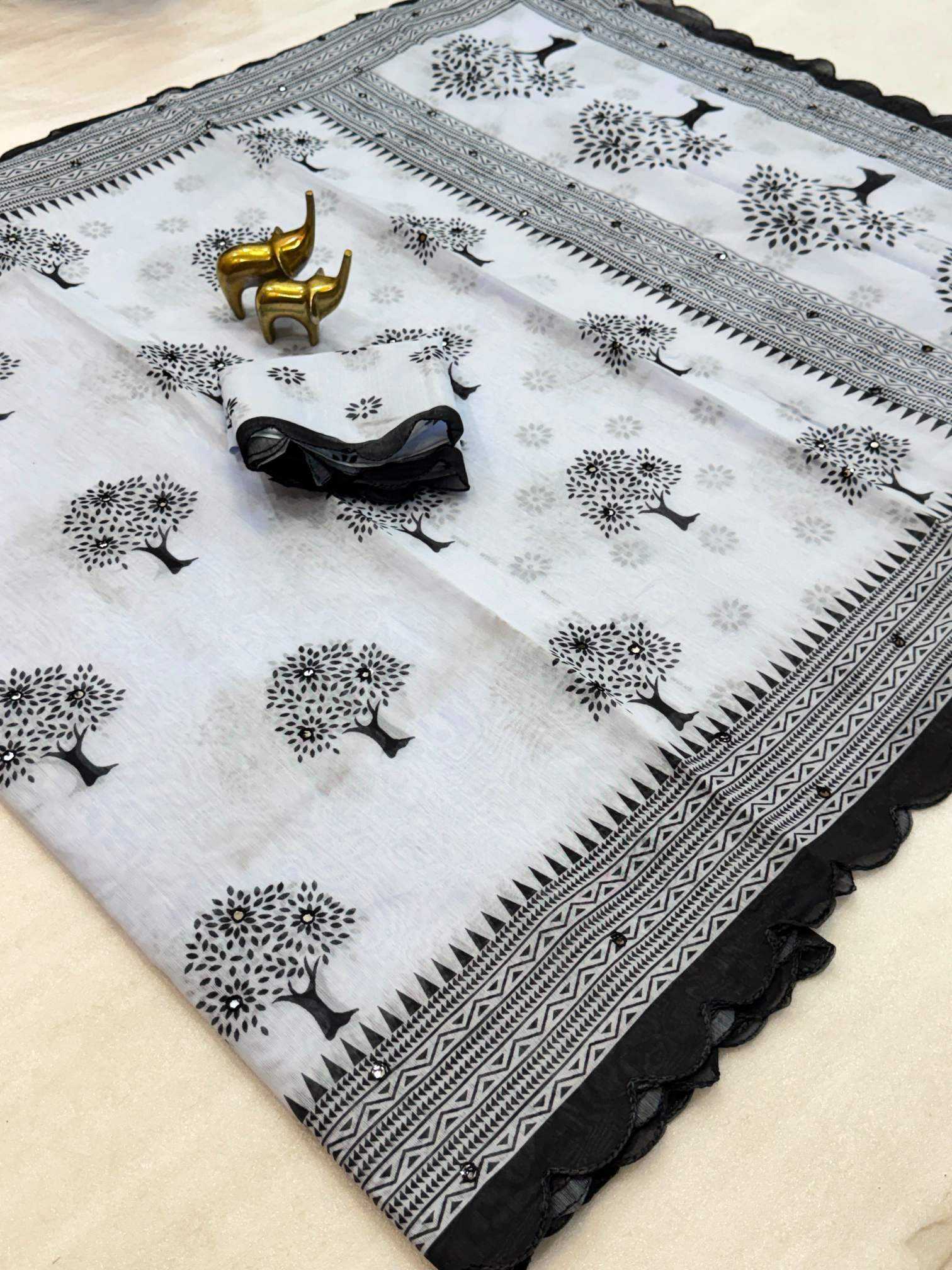 YNF Wholesale Chanderi Cotton Printed Sarees KESH187 Balika Vadhu | Surat Manufacturer