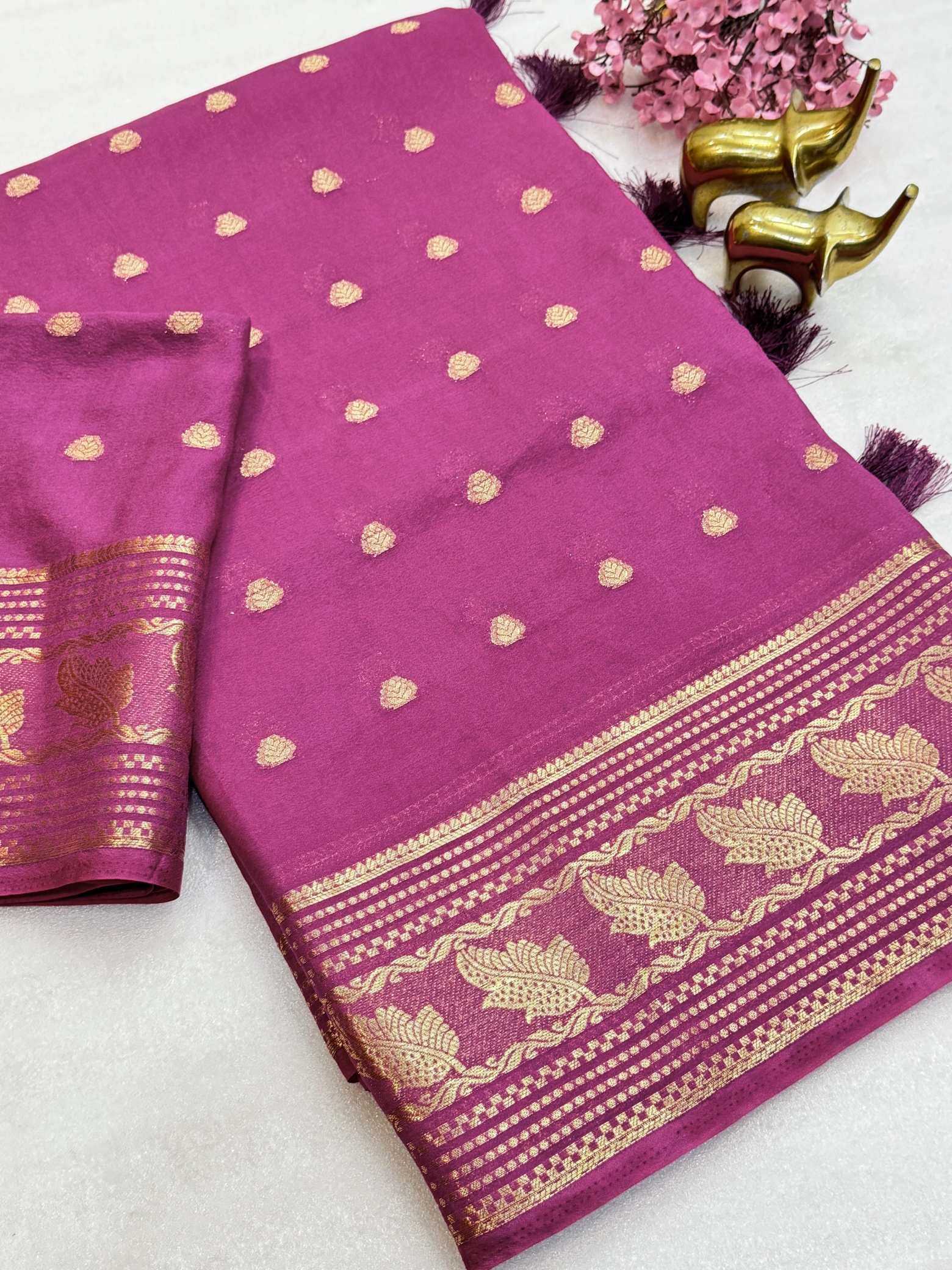 YNF Wholesale Viscose Designer Sarees KESH187 Candy | Surat Manufacturer
