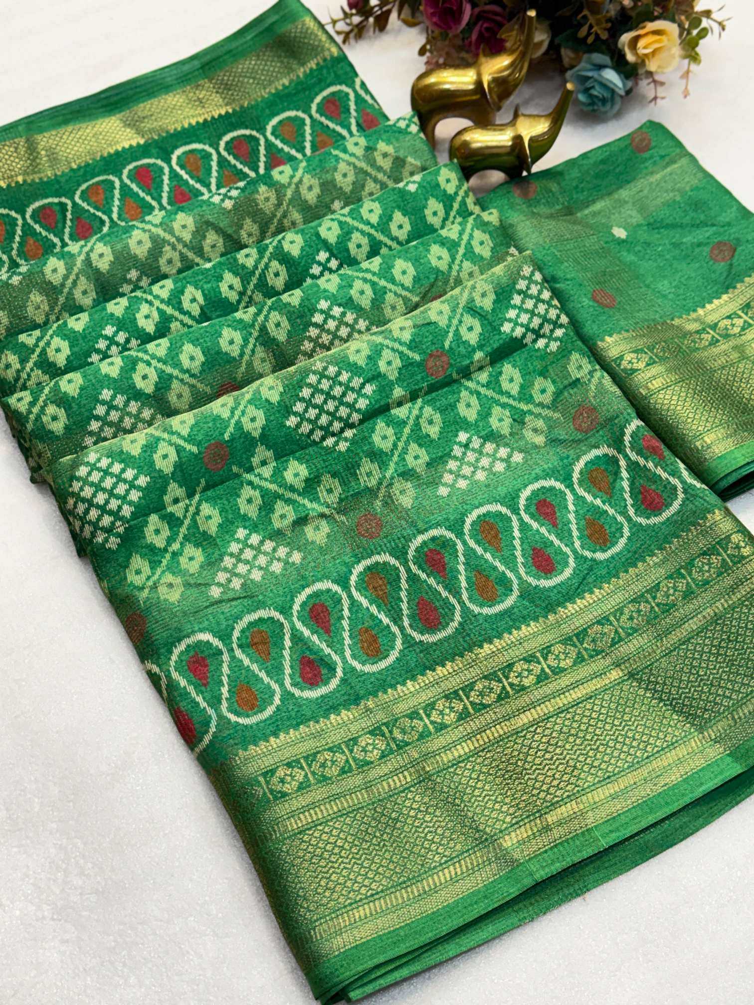 YNF Wholesale Cotton Jacquard Saree KESH187 Chandramukhi-7 | Surat Manufacturer