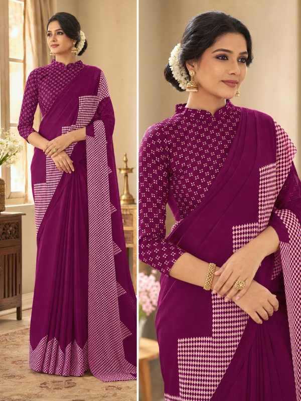 YNF Wholesale Crepe Silk Designer Sarees  | Surat Manufacturer