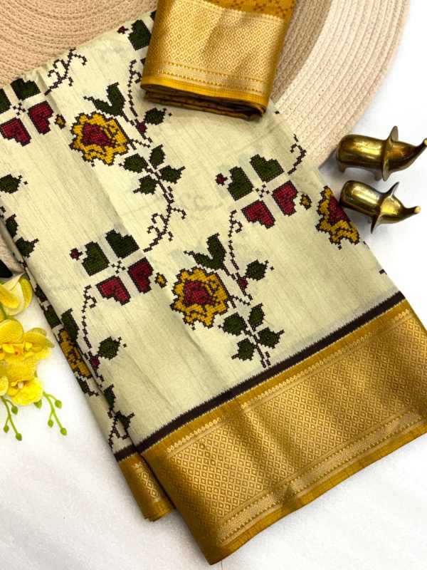 YNF Wholesale Dola Silk Printed Sarees KESH187 Diwar | Surat Manufacturer