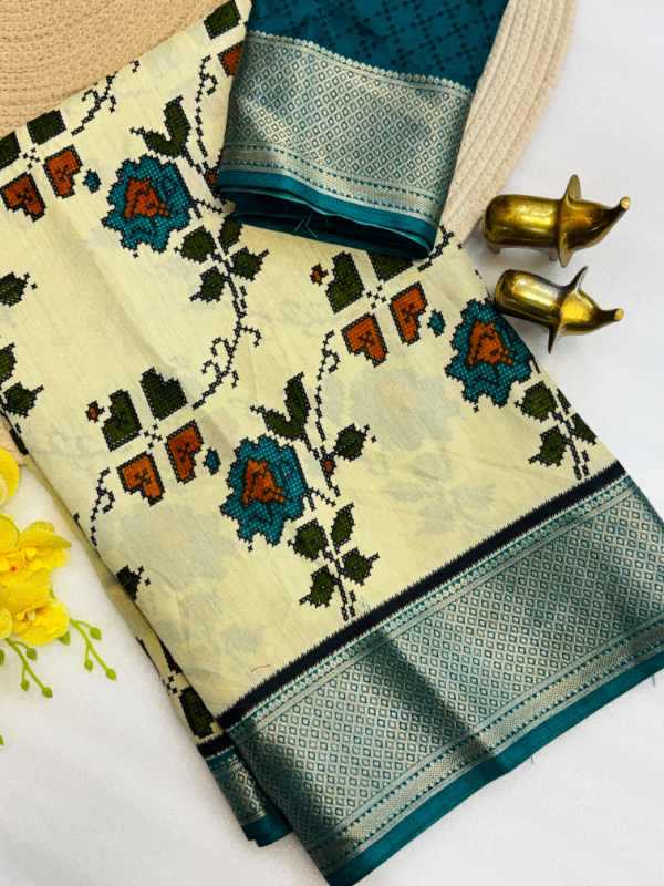 YNF Wholesale Dola Silk Printed Sarees KESH187 Diwar | Surat Manufacturer
