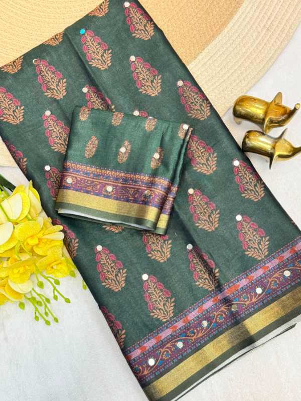 YNF Wholesale Silk Ajrakh Sarees  | Surat Manufacturer
