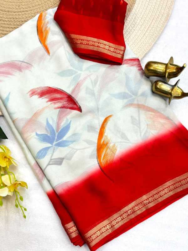 YNF Wholesale Georgette Printed Sarees  | Surat Manufacturer
