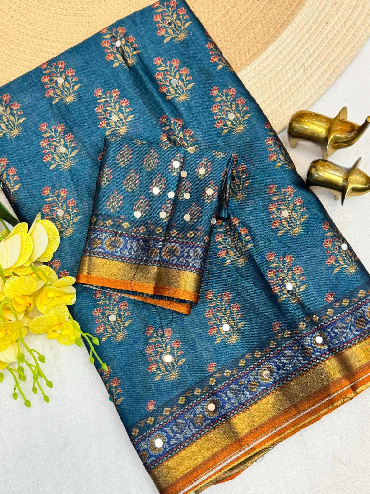 YNF Wholesale Silk Printed Silk Saree  | Surat Manufacturer