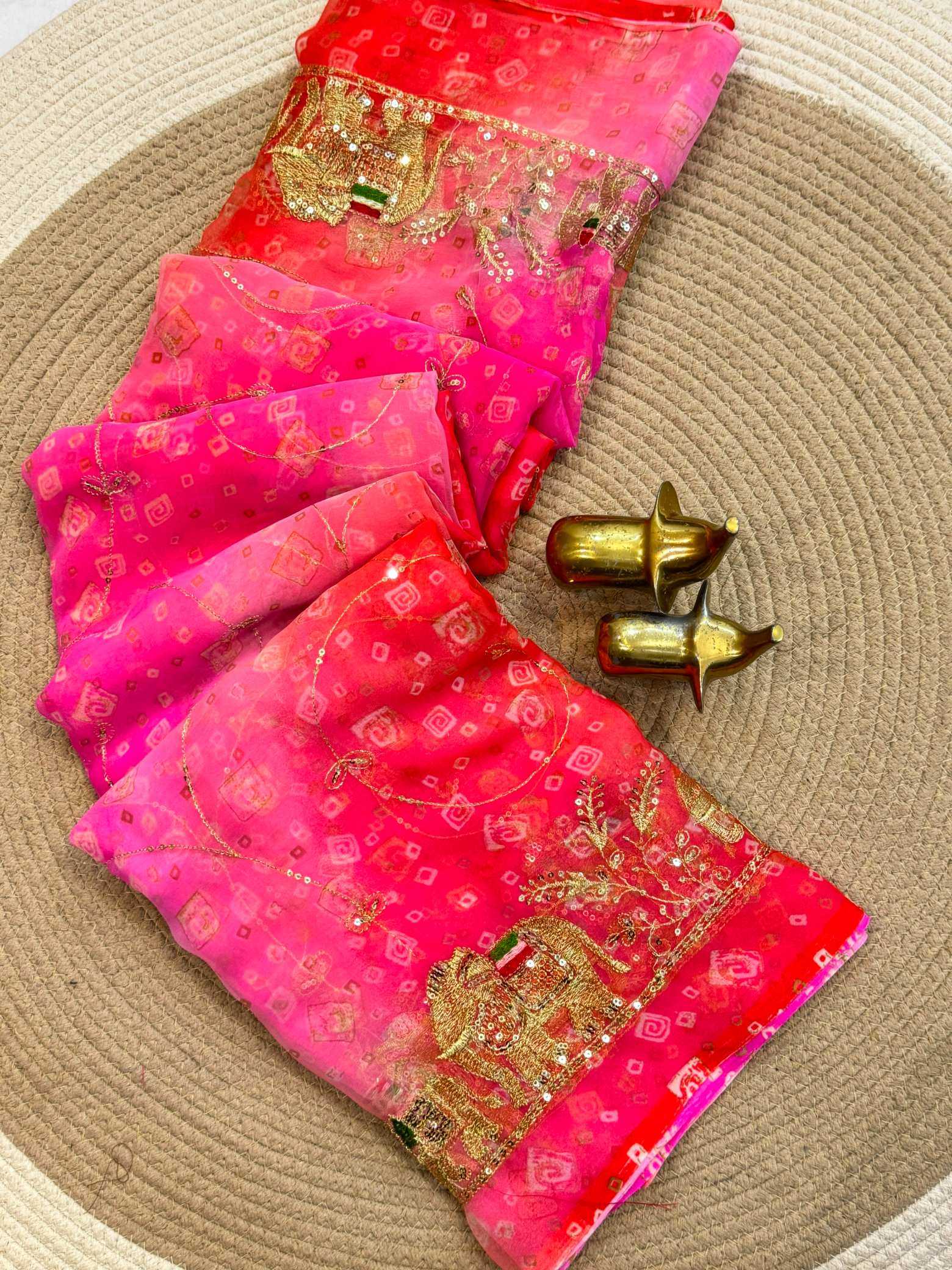 YNF Wholesale Georgette Printed Sarees KESH187 Jinal | Surat Manufacturer