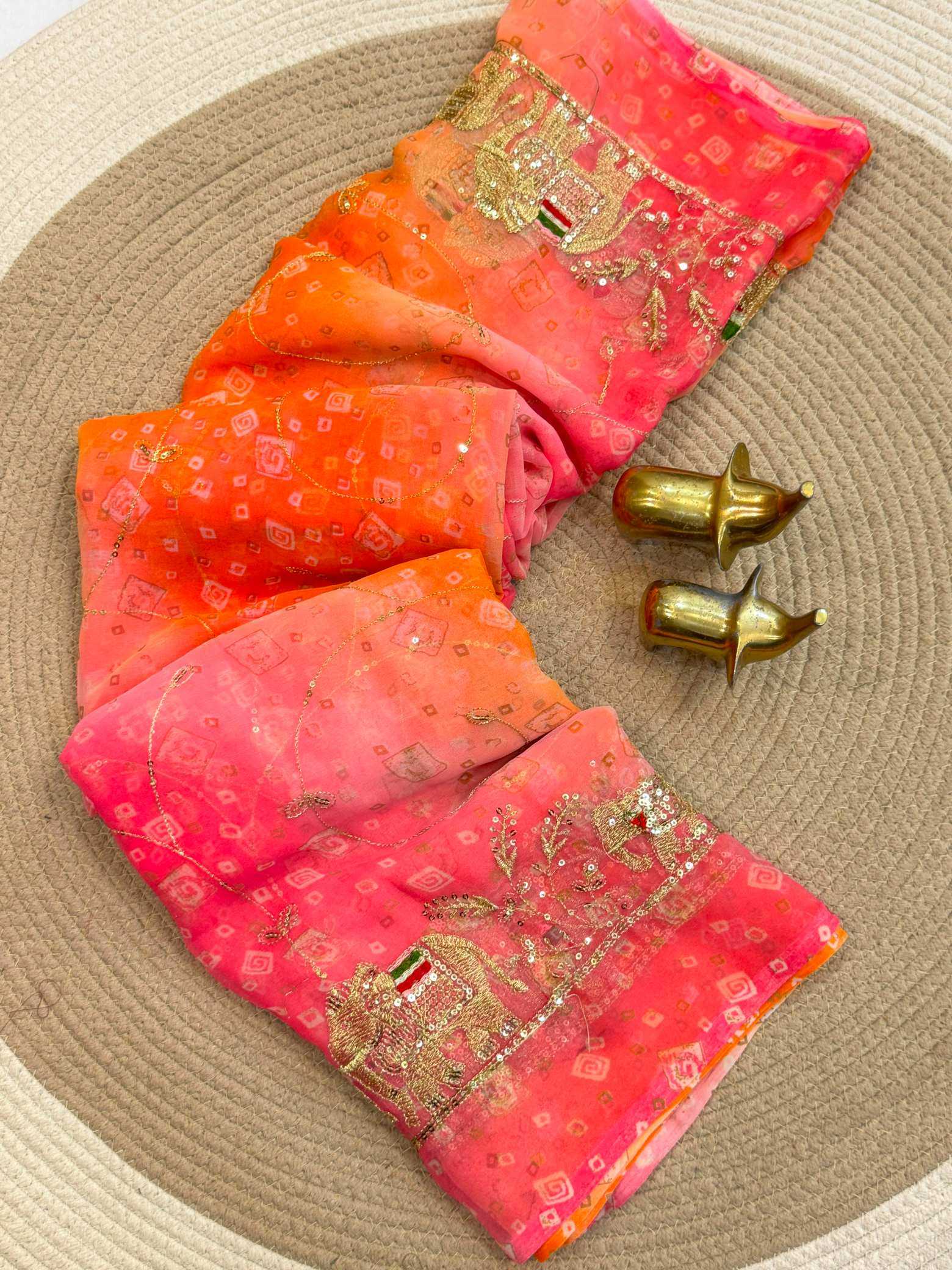 YNF Wholesale Georgette Printed Sarees KESH187 Jinal | Surat Manufacturer
