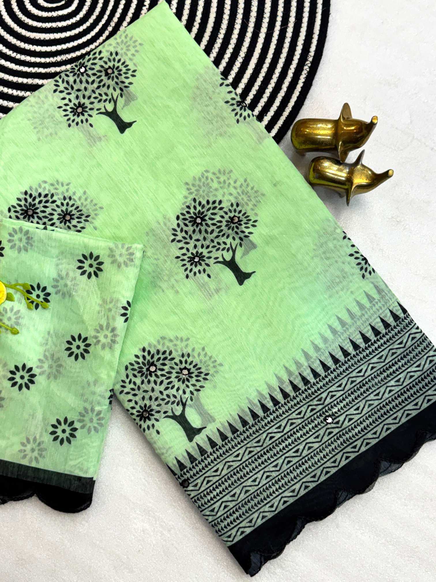 YNF Wholesale Chanderi Cotton Cutwork Saree KESH187 Khushi | Surat Manufacturer