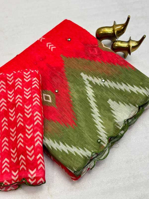 YNF Wholesale Cotton Printed Sarees  | Surat Manufacturer