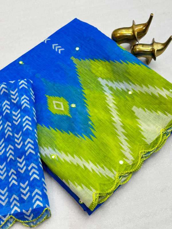 YNF Wholesale Cotton Printed Sarees  | Surat Manufacturer