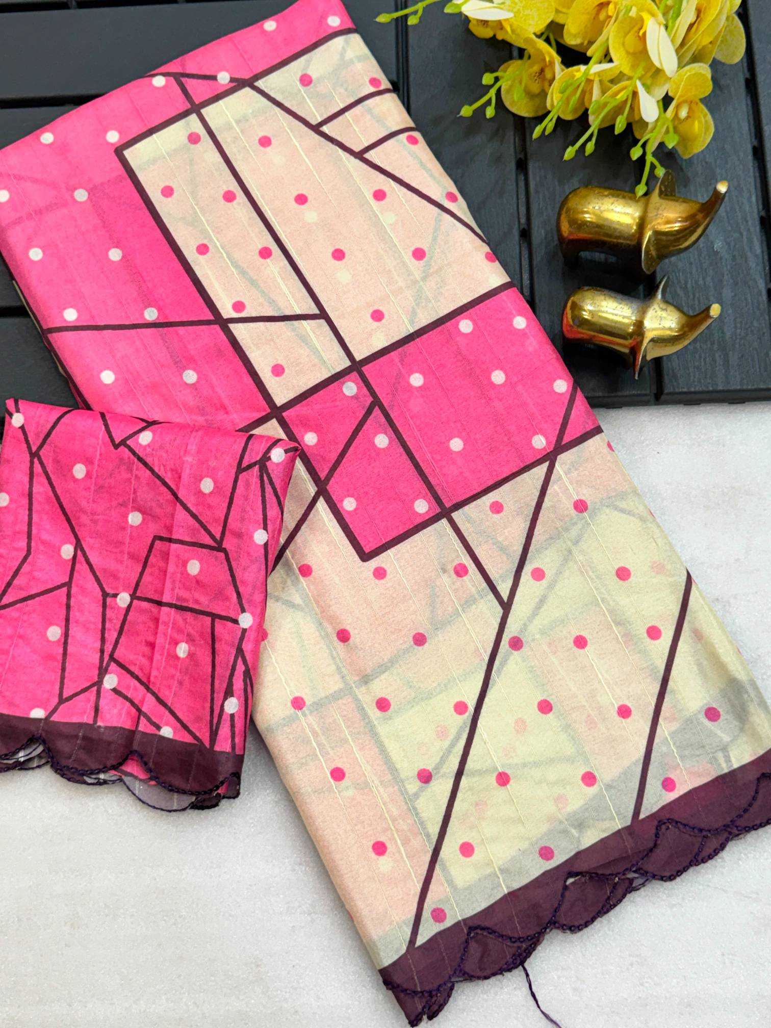 YNF Wholesale Tussar Silk Tussar Silk Sarees KESH187 Lotus | Surat Manufacturer