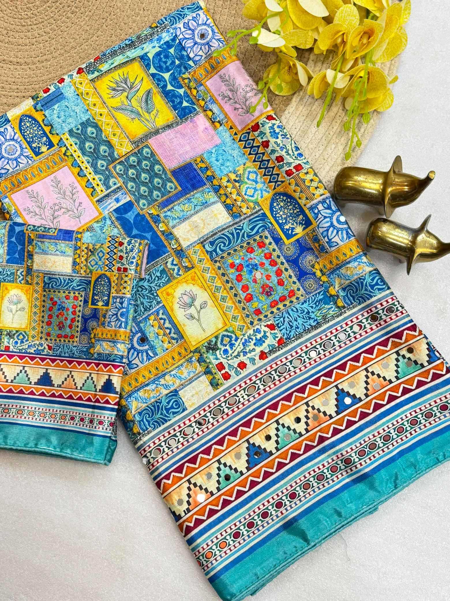 YNF Wholesale Chinon Designer Sarees  | Surat Manufacturer