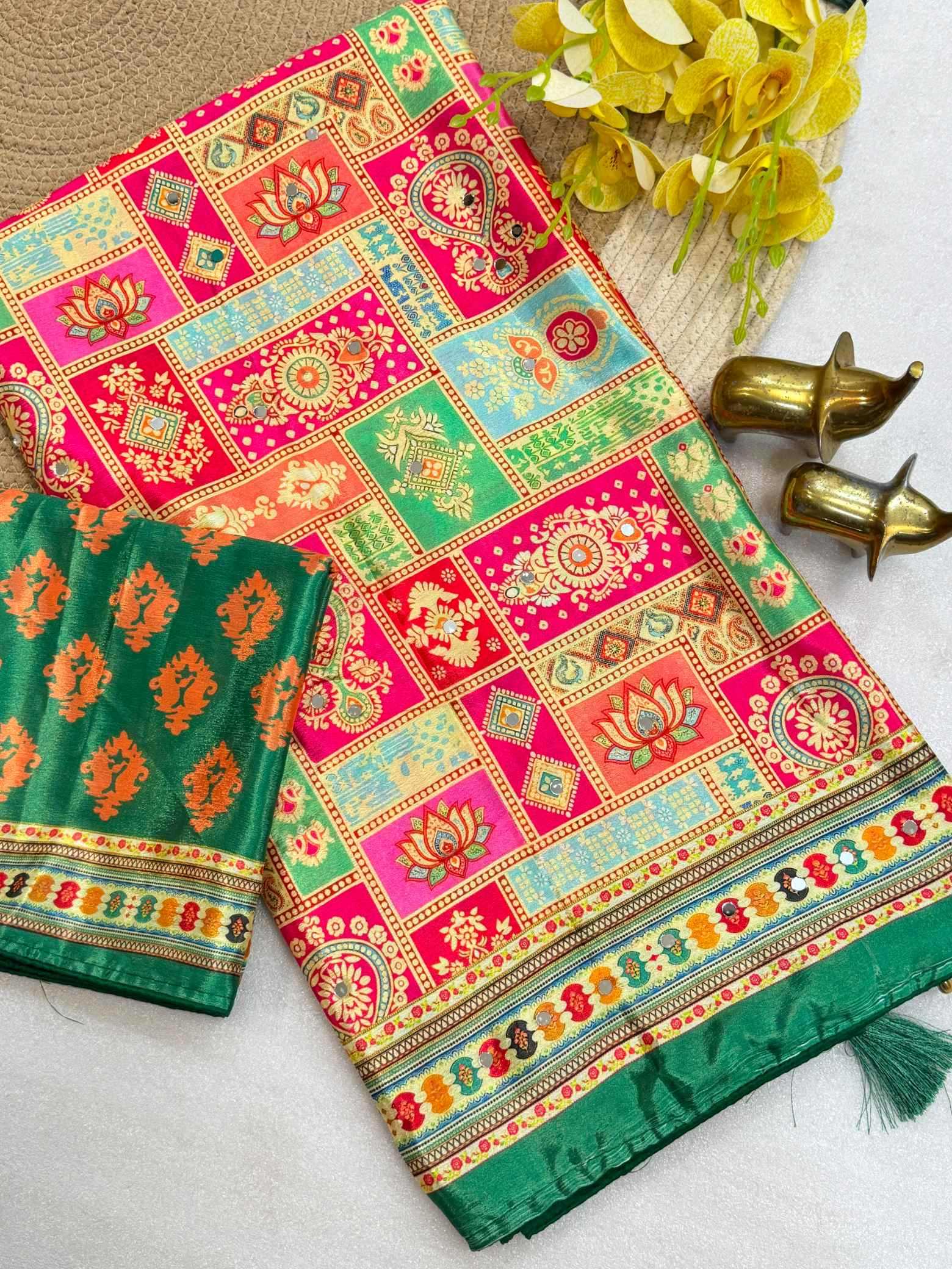 YNF Wholesale Chinon Designer Sarees  | Surat Manufacturer