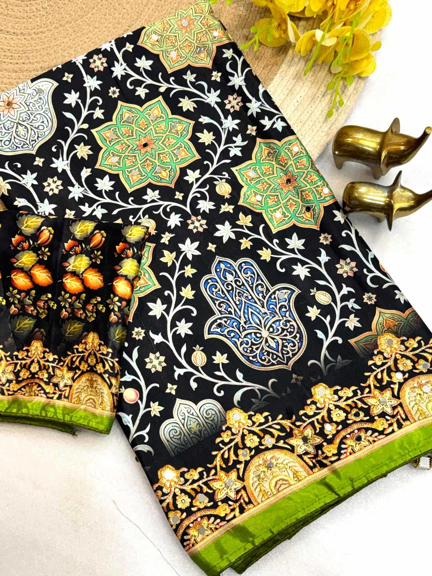 YNF Wholesale Chinon Designer Sarees  | Surat Manufacturer