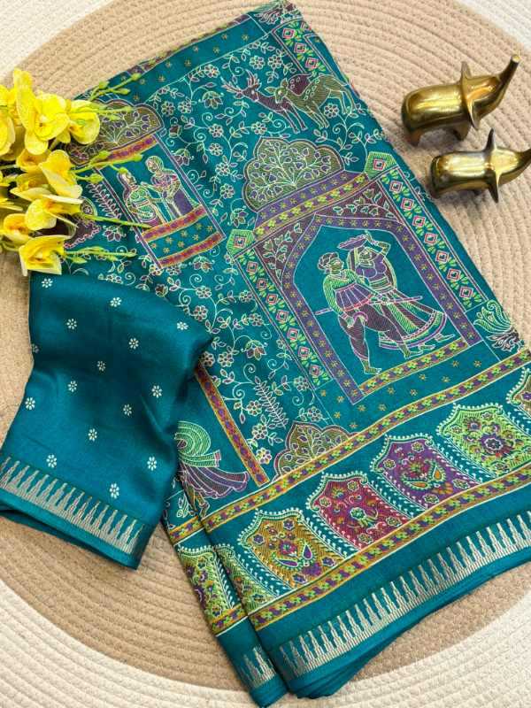 YNF Wholesale Dull Moss Designer Sarees  | Surat Manufacturer