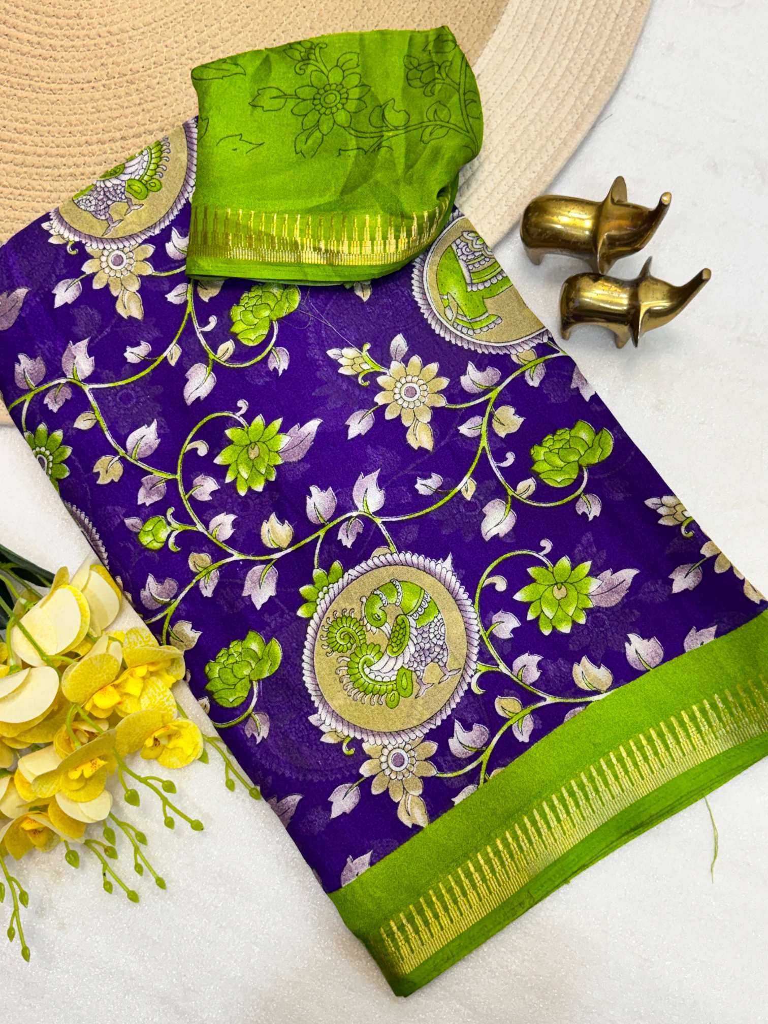 YNF Wholesale Dull Moss Party Wear Sarees KESH187 Niyati | Surat Manufacturer