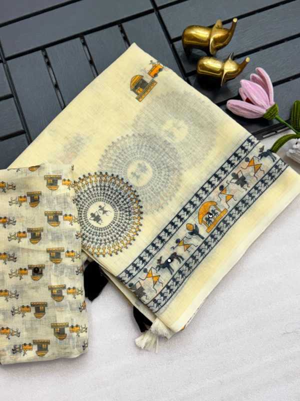 YNF Wholesale Cotton Printed Sarees  | Surat Manufacturer