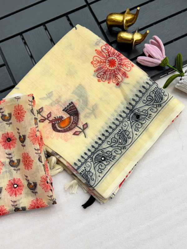 YNF Wholesale Cotton Printed Sarees  | Surat Manufacturer