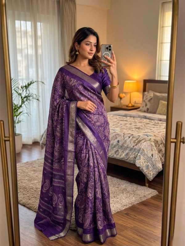 YNF Wholesale Silk Printed Sarees  | Surat Manufacturer
