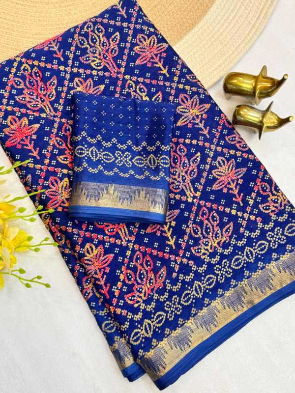 YNF Wholesale Chinon Silk Printed Sarees  | Surat Manufacturer