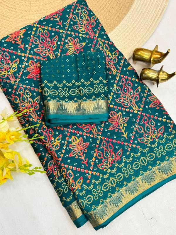 YNF Wholesale Chinon Silk Printed Sarees  | Surat Manufacturer