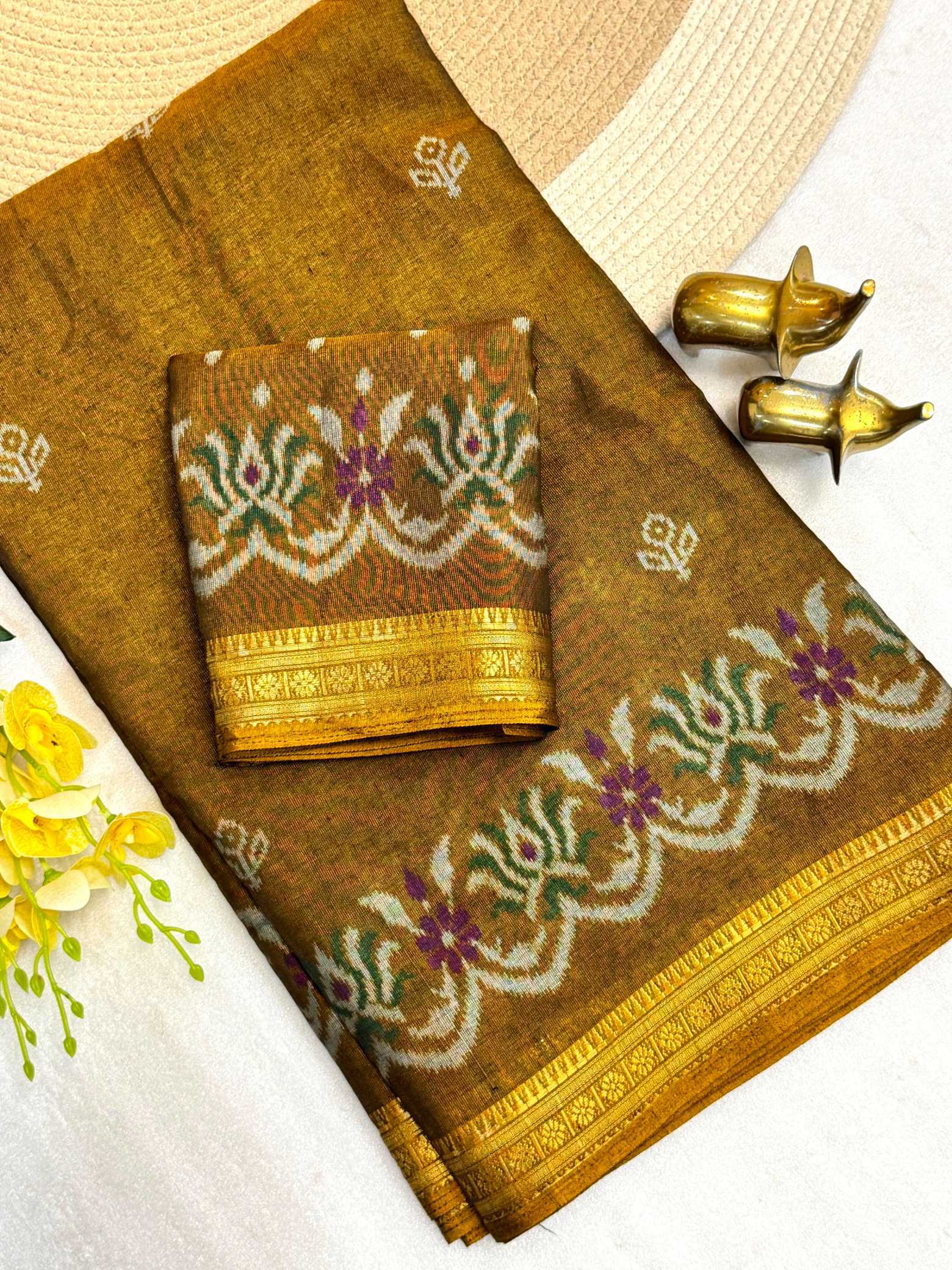 YNF Wholesale Cotton Printed Sarees KESH187 Radha-2 | Surat Manufacturer