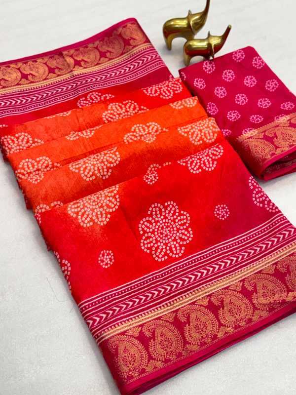 YNF Wholesale Jacquard Printed Sarees  | Surat Manufacturer