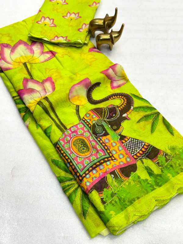 YNF Wholesale Chanderi Cotton Printed Sarees  | Surat Manufacturer