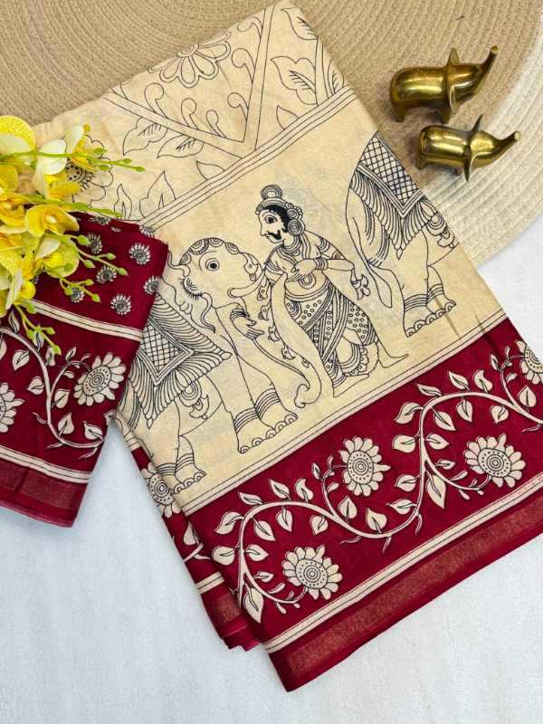 YNF Wholesale Cotton Printed Sarees KESH187 Vanika | Surat Manufacturer