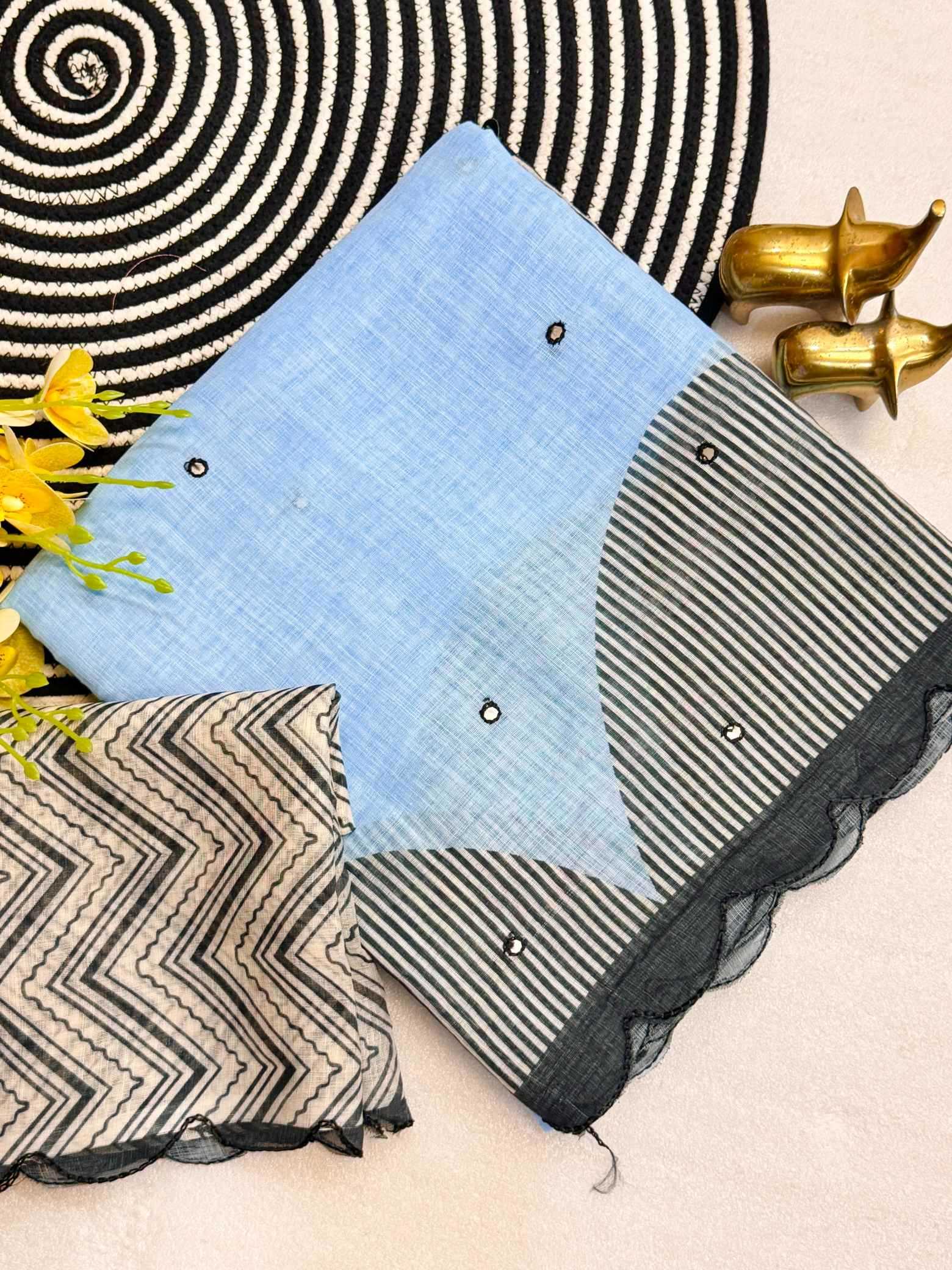 YNF Wholesale Cotton Printed Sarees  | Surat Manufacturer