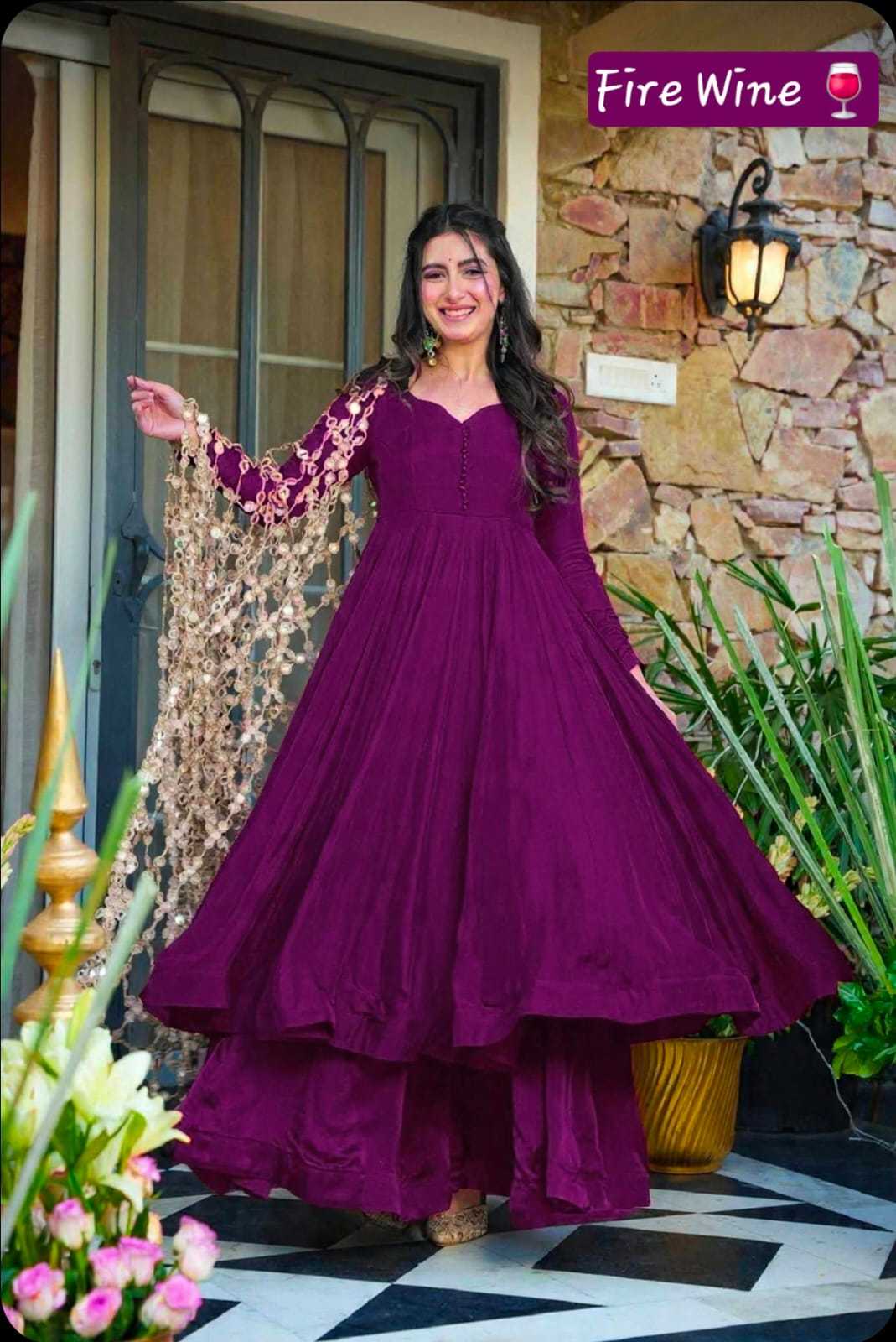 YNF Wholesale Heavy Roman Silk Palazzo Suit  | Surat Manufacturer