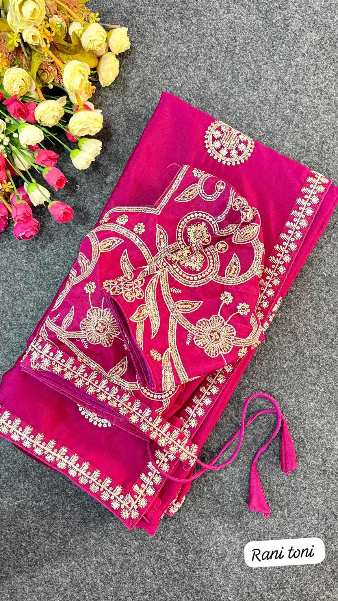 YNF Wholesale Chinon Silk Designer Silk Sarees  | Surat Manufacturer