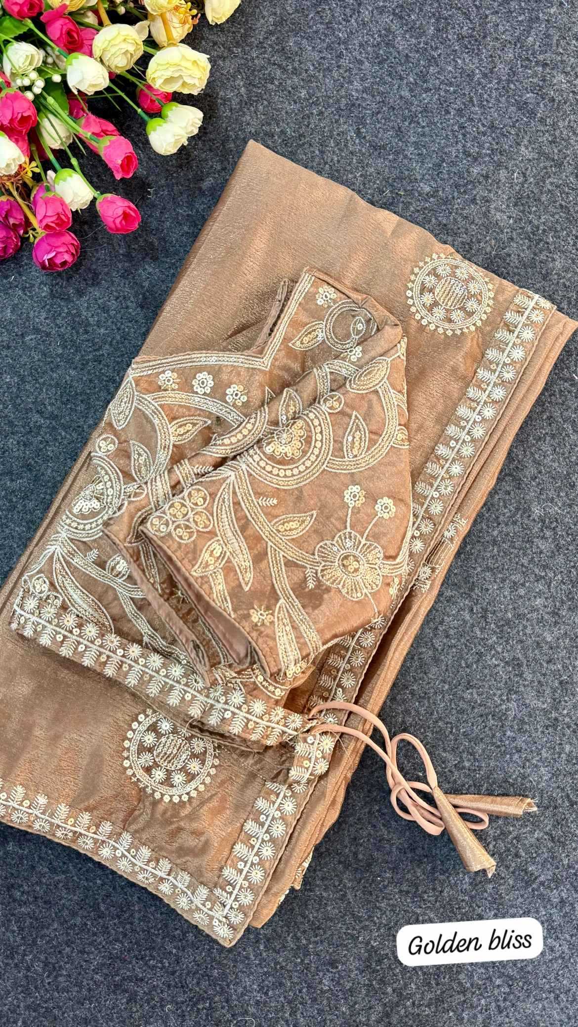 YNF Wholesale Chinon Silk Designer Silk Sarees  | Surat Manufacturer