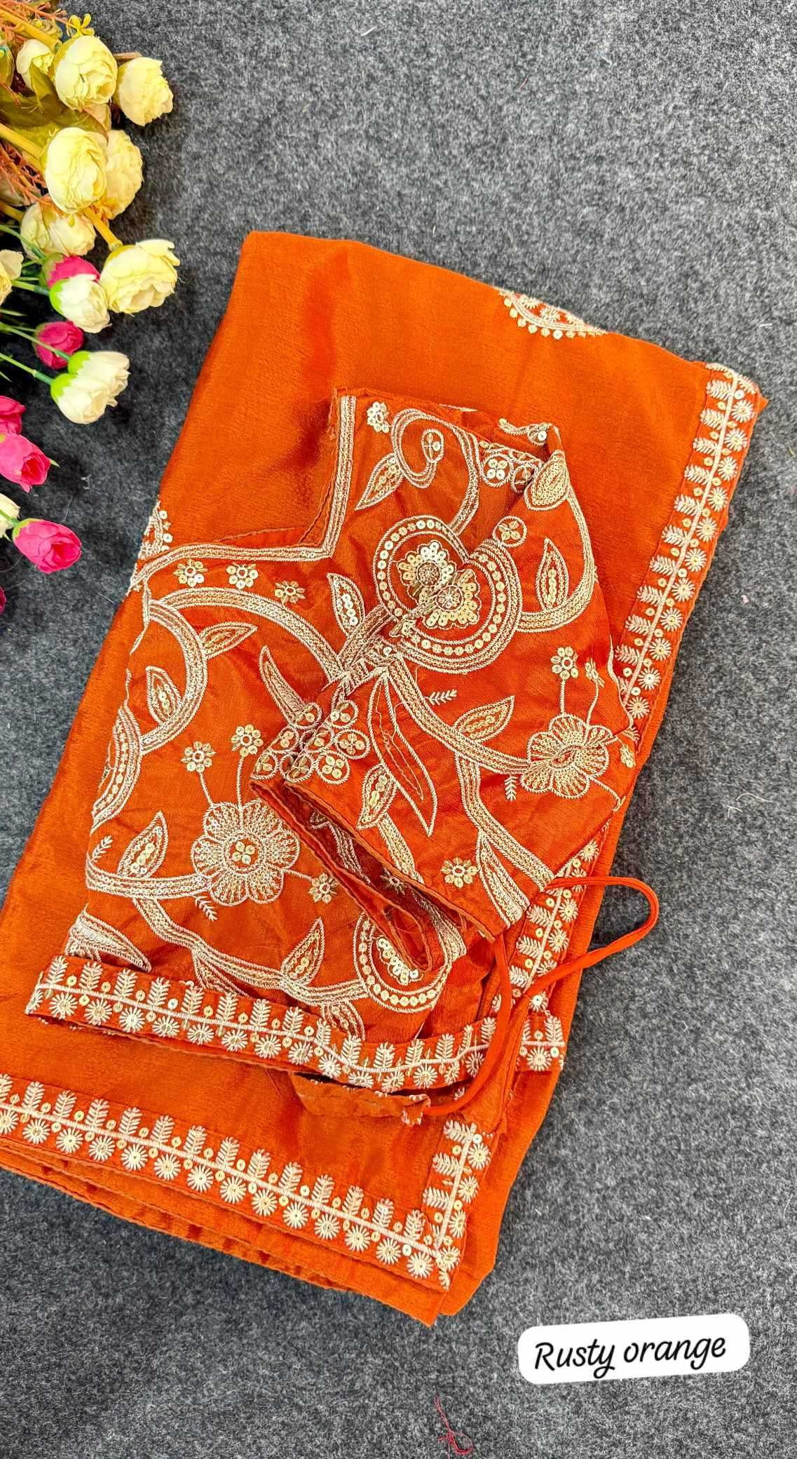 YNF Wholesale Chinon Silk Designer Silk Sarees  | Surat Manufacturer