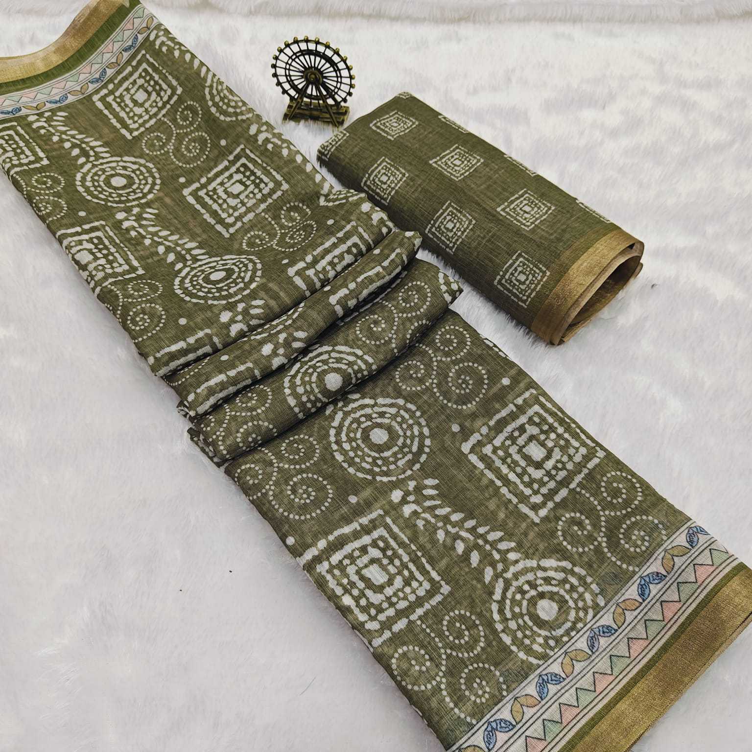 YNF Wholesale Cotton Printed Sarees KESH207 Mahvisha | Surat Manufacturer