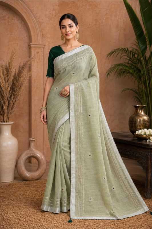 YNF Wholesale Linen Embroidered Sarees KESH208 GURLEEM | Surat Manufacturer