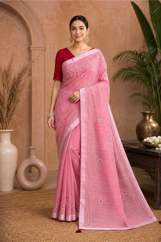 YNF Wholesale Linen Embroidered Sarees KESH208 GURLEEM | Surat Manufacturer