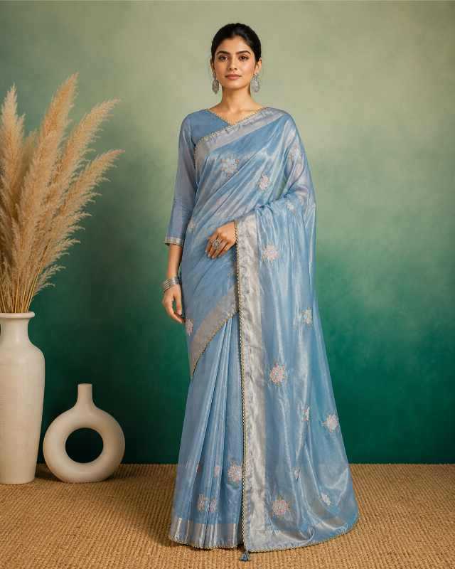 YNF Wholesale Organza Party Wear Sarees KESH208 ROXY | Surat Manufacturer