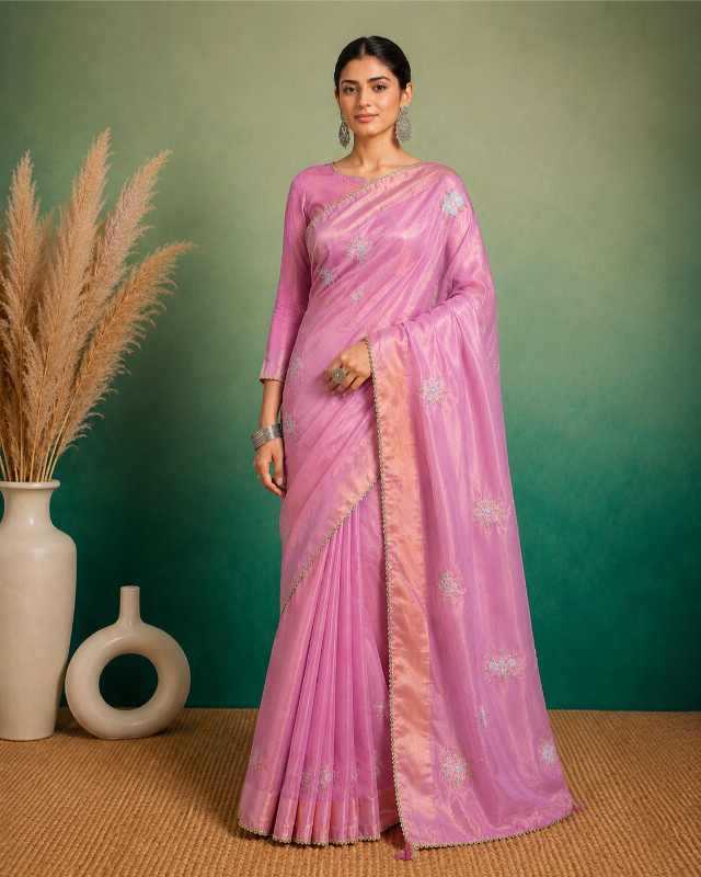 YNF Wholesale Organza Party Wear Sarees KESH208 ROXY | Surat Manufacturer