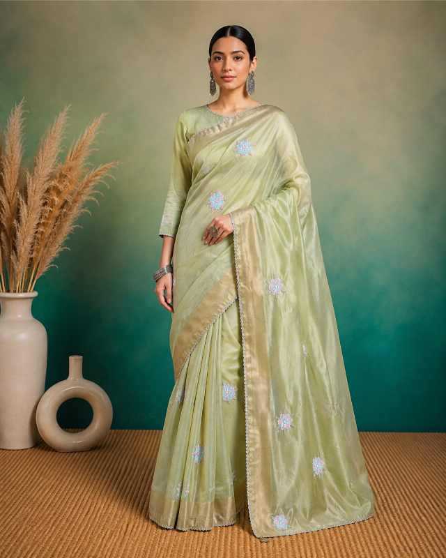 YNF Wholesale Organza Party Wear Sarees KESH208 ROXY | Surat Manufacturer