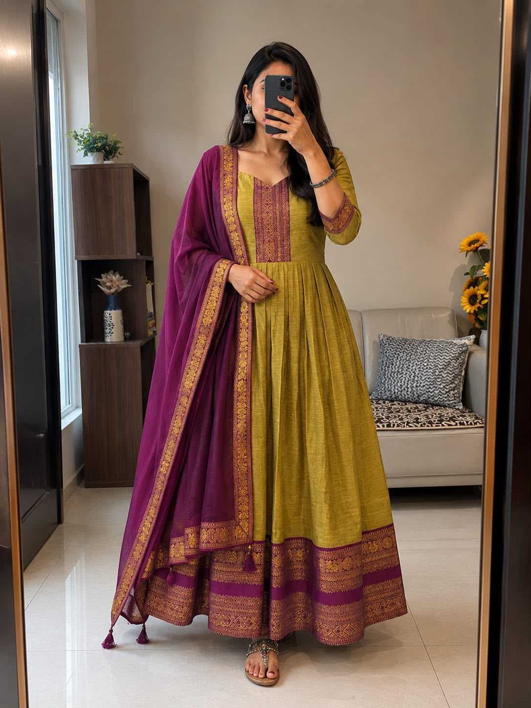 YNF Wholesale Cotton Party Gowns KESH210 Bloo | Surat Manufacturer