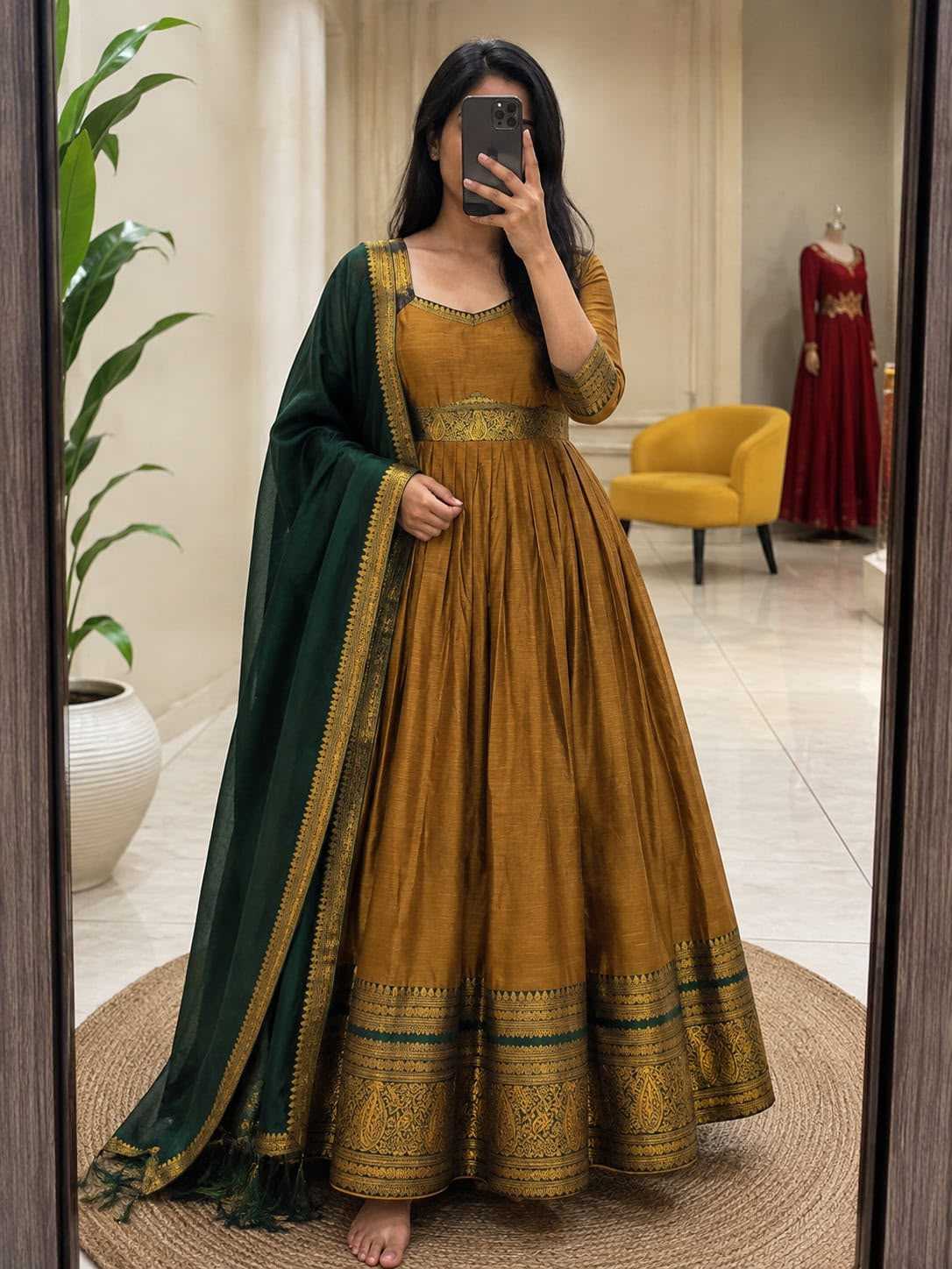 YNF Wholesale Cotton Party Gowns KESH210 Bloo | Surat Manufacturer