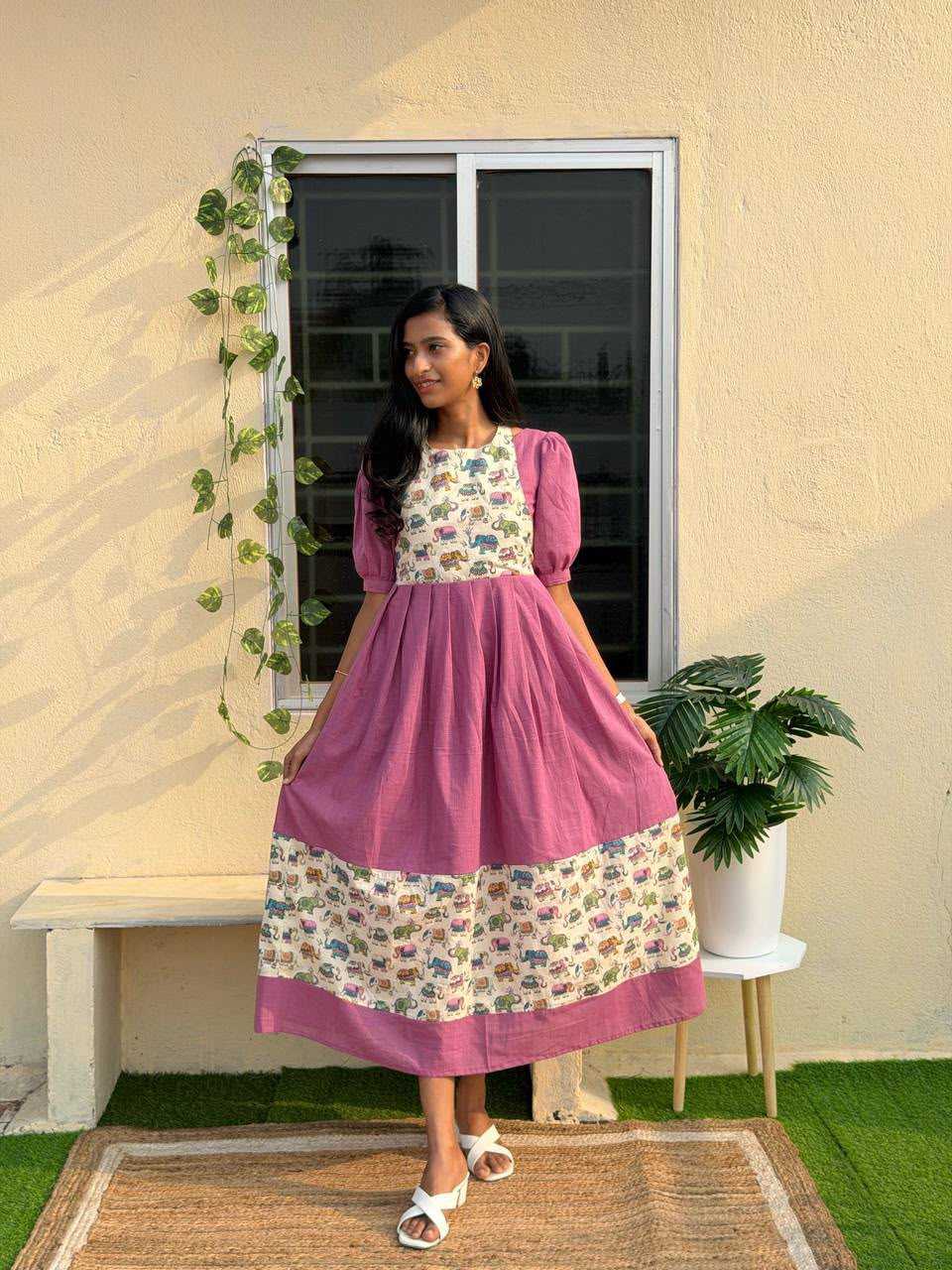 YNF Wholesale Slubby Casual Dresses KESH210 INDU | Surat Manufacturer