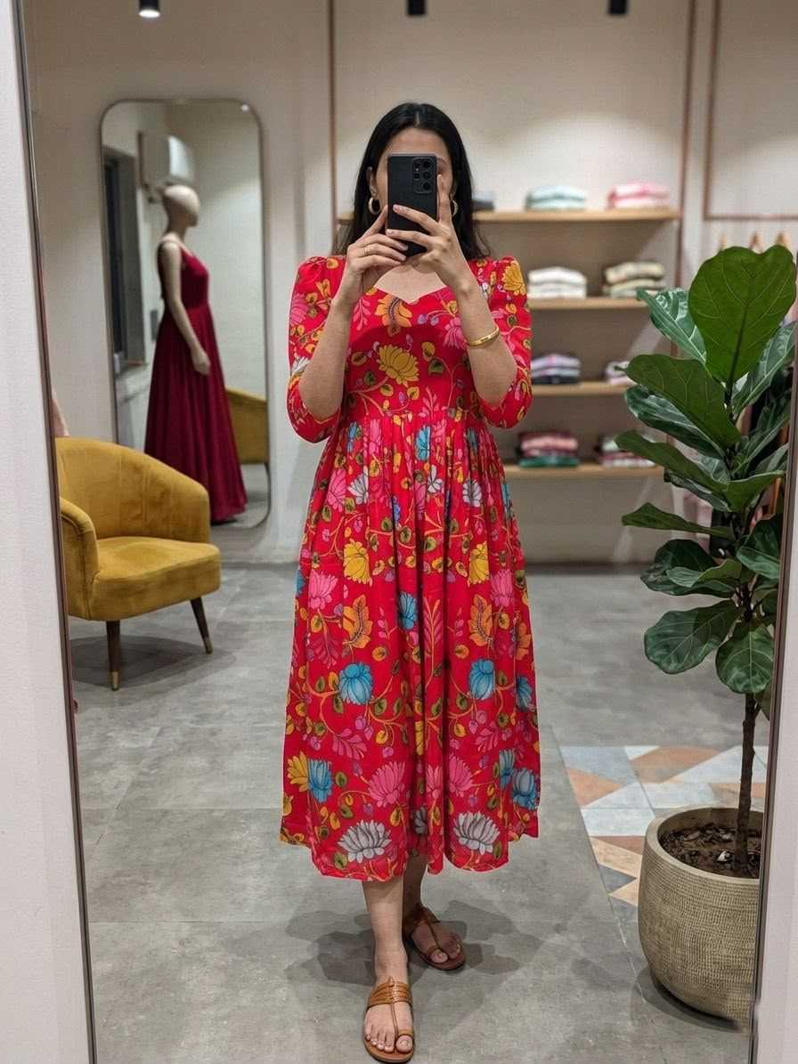 YNF Wholesale Cotton Maxi Dresses KESH210 Kalyani | Surat Manufacturer