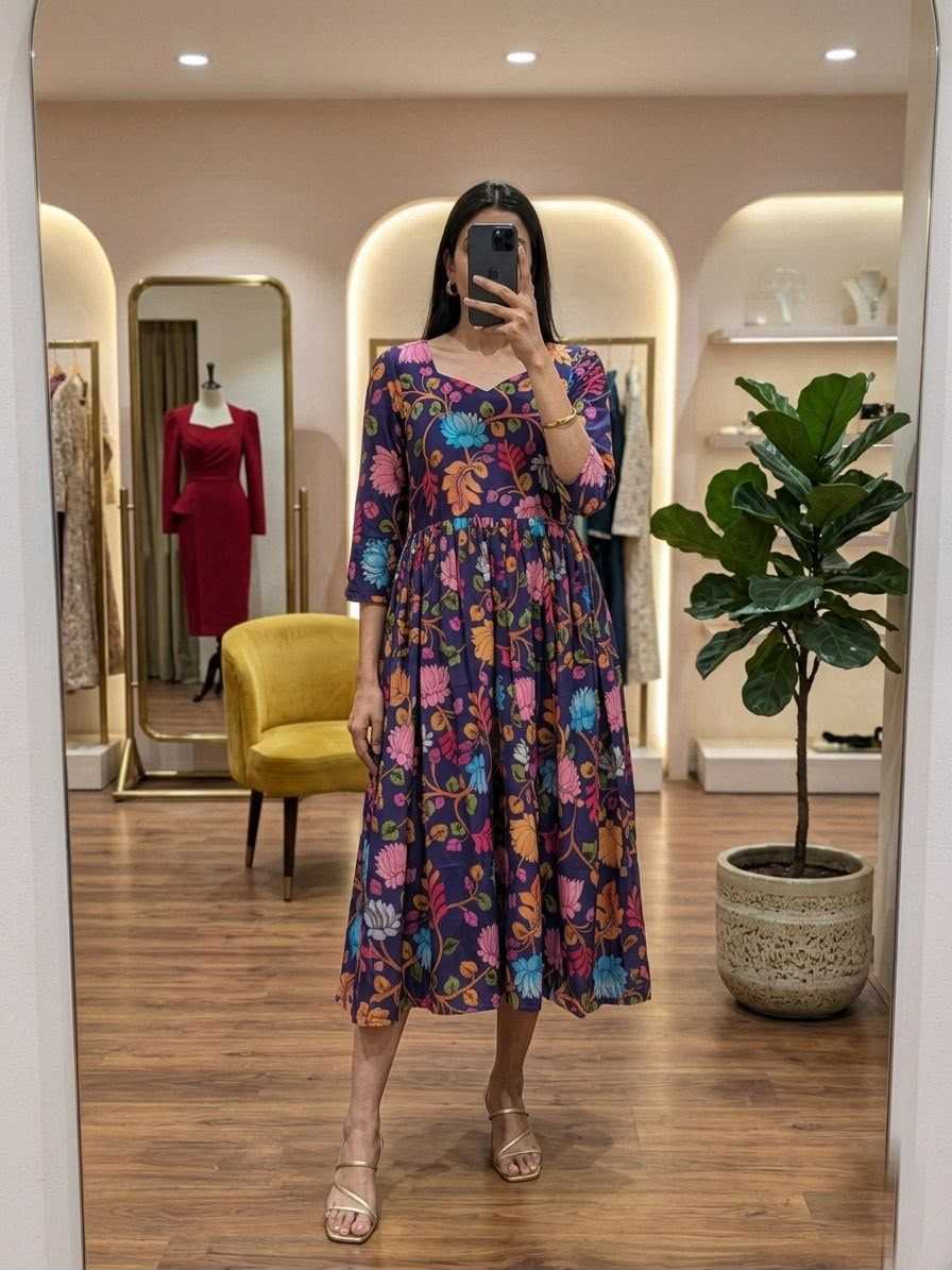 YNF Wholesale Cotton Maxi Dresses KESH210 Kalyani | Surat Manufacturer
